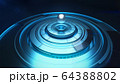 Tennis ball above rotating platform 64388802