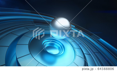 Silver tennis ball in air Silver tennis ball in air 64388806