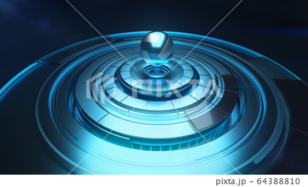 Modern 3D projection of ball 64388810