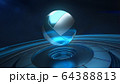 Volleyball ball in blue color 64388813
