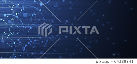 Technology data background, idea of global 64389341