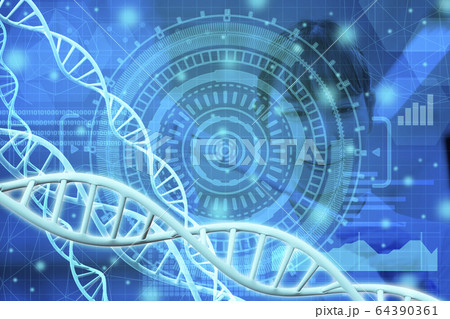 遺伝子研究 開発 実験イメージ マイクロピペット 遺伝子研究 開発 実験イメージ マイクロピペット 64390361