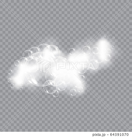 Bath Foam Soap With Bubbles Isolated Vector のイラスト素材