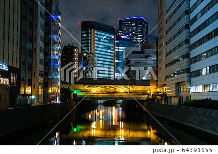 秋葉原 神田川の夜景 64391155