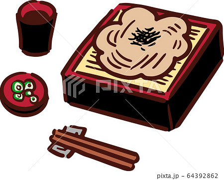 ざるそばのイラスト素材