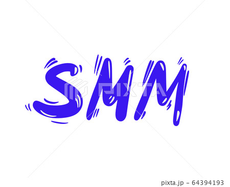 Smm hand drawn vector emblemのイラスト素材 [64394193] - PIXTA