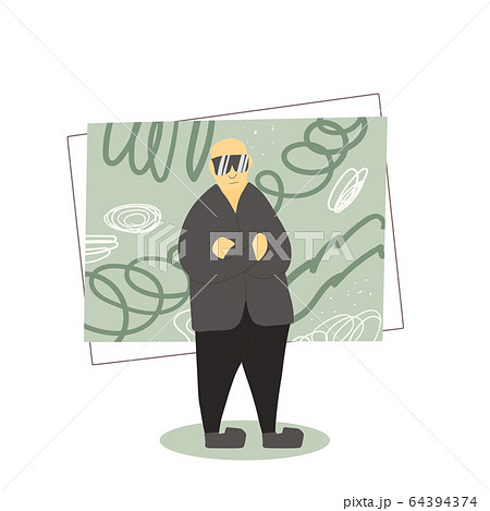 Security guard man person concept. Vector design Security guard man person concept. Vector design 64394374
