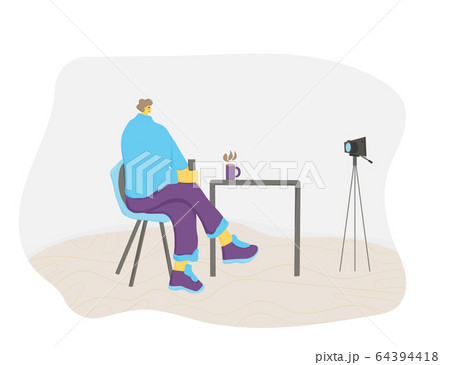 People sitting in the chair. Vector person. People sitting in the chair. Vector person. 64394418