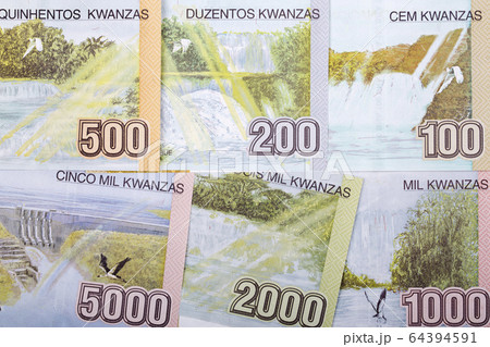 Currency of Angola - Kwanza a business background 64394591