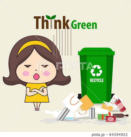 Throw garbage in place. ECO FRIENDLY. Ecology Throw garbage in place. ECO FRIENDLY. Ecology 64394922