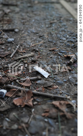 タバコの吸い殻 64394990
