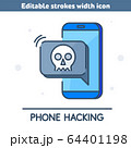 A hackers hacked the phone and stole the data. 64401198