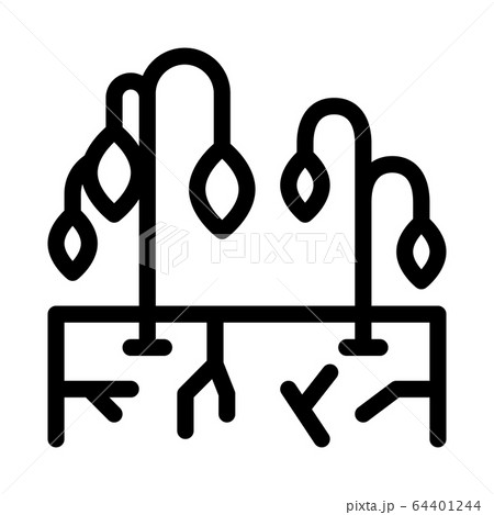 dry soil for plants icon vector outline illustration 64401244