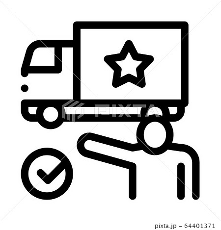 truck for movie icon vector outline illustration truck for movie icon vector outline illustration 64401371