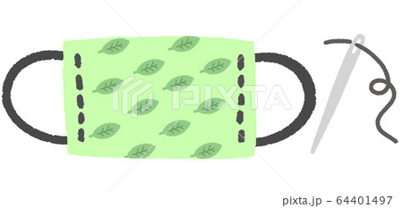 ガーゼマスク　布マスク　手作り 64401497