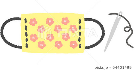 ガーゼマスク　布マスク　手作り 64401499