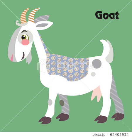 Vector cartoon goat Vector cartoon goat 64402934