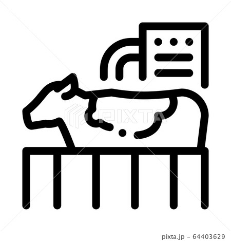 cow check icon vector outline illustration cow check icon vector outline illustration 64403629