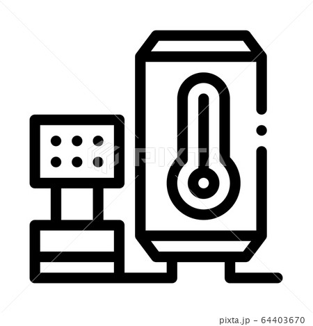temperature control device icon vector outline illustration 64403670