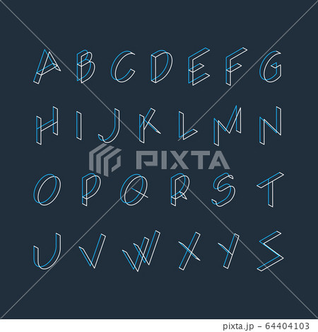 Font letters, minimalistic line logo Font letters, minimalistic line logo 64404103
