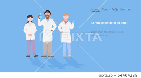 mix race pupils in uniform and protective glasses holding test tube students working in chemical laboratory horizontal full length copy space mix race pupils in uniform and protective glasses holding test tube students working in chemical laboratory horizontal full length copy space 64404238