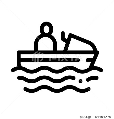 boating icon vector outline illustration 64404270