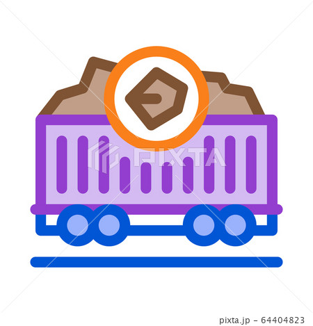 coal trolley icon vector outline illustration coal trolley icon vector outline illustration 64404823