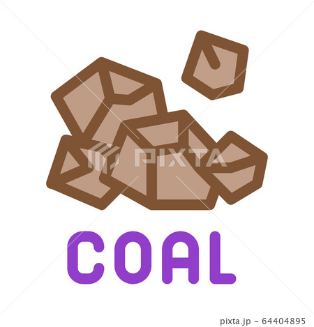 coal particles icon vector outline illustration 64404895