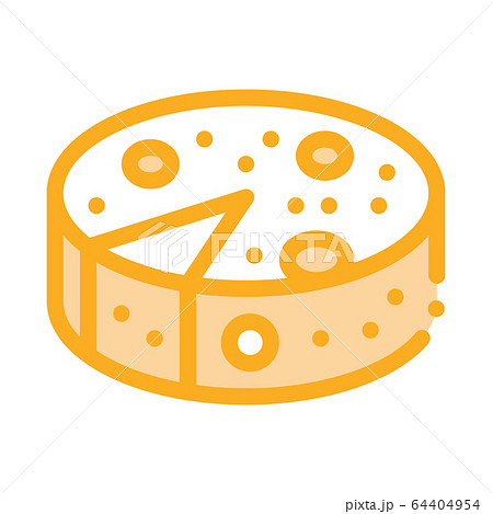 head of cheese icon vector outline illustration 64404954