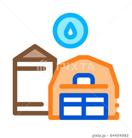 farm water supply icon vector outline illustration 64404983