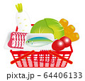 スーパー　買い物 64406133