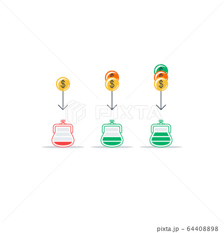 Money savings and financial income 64408898