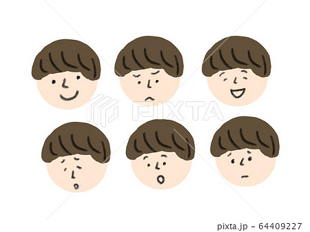 男の子の顔の表情 64409227