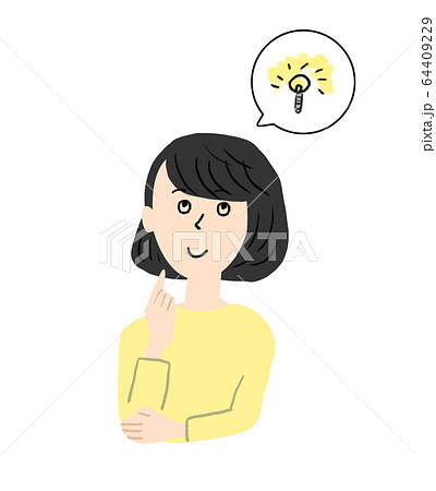 ひらめいた女性 ひらめいた女性 64409229