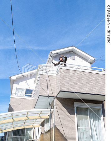 住宅の外壁塗装 ベランダ洗浄 住宅の外壁塗装 ベランダ洗浄 64409335