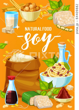 Natural soy food meals and soybean products Natural soy food meals and soybean products 64409882