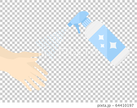 消毒スプレーのイラスト 64410197