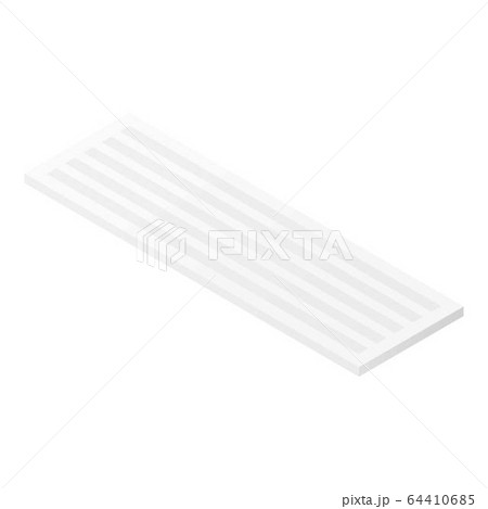 Computer keyboard icon, isometric style 64410685