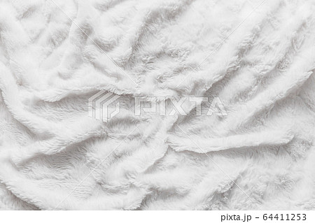 Top view of animal abstract horizontal white wool 64411253