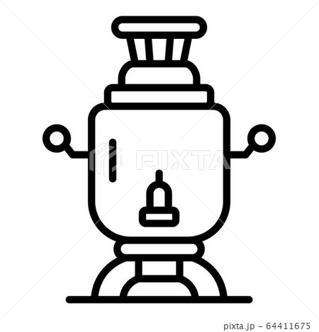 Samovar icon, outline style 64411675