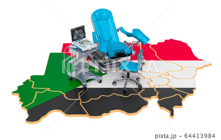 Gynecology and Obstetrics in Sudan concept 64413984
