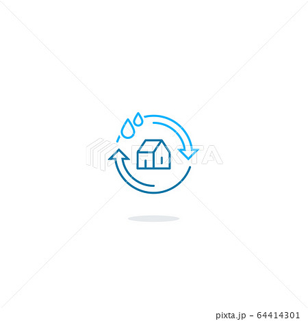 Cleaning linear logo Cleaning linear logo 64414301