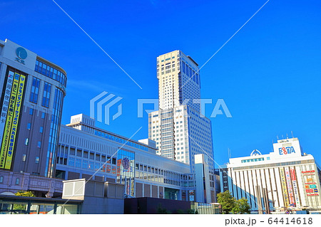 【北海道】晴天下のJR札幌駅 64414618