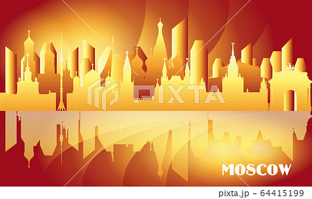 Moscow Skyline silhouette 4 Moscow Skyline silhouette 4 64415199