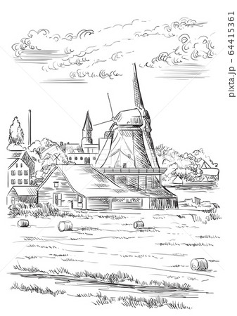 Vector hand drawing Holland 5 Vector hand drawing Holland 5 64415361