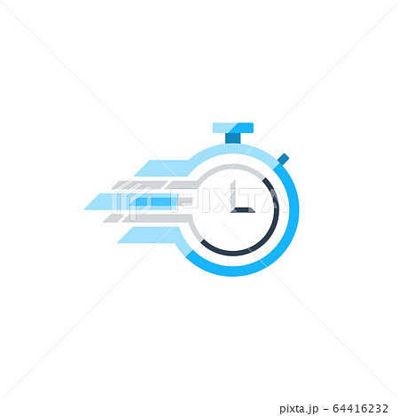 Stop watch flat vector icon, time concept 64416232