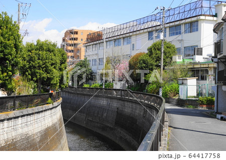 中野区立新井小学校・閉校10校舎と妙正寺川 中野区立新井小学校・閉校10校舎と妙正寺川 64417758
