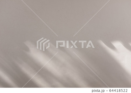 漆喰の壁に映る庇の瓦と木々の影 d 暖色 漆喰の壁に映る庇の瓦と木々の影 d 暖色 64418522