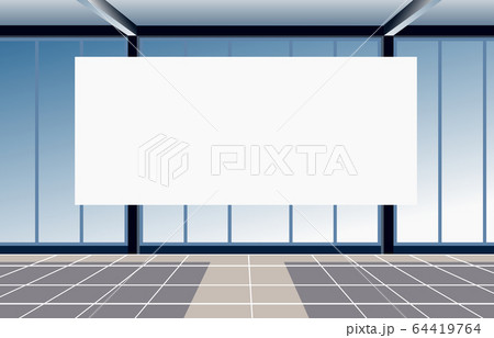 empty conference room with big window and white board. Vector illustration empty conference room with big window and white board. Vector illustration 64419764