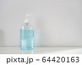 Alcohol antiseptic gel for washing hands on white background 64420163